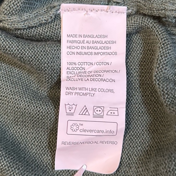 Izod Quarter Zip Green Pullover - Picture 5 of 9